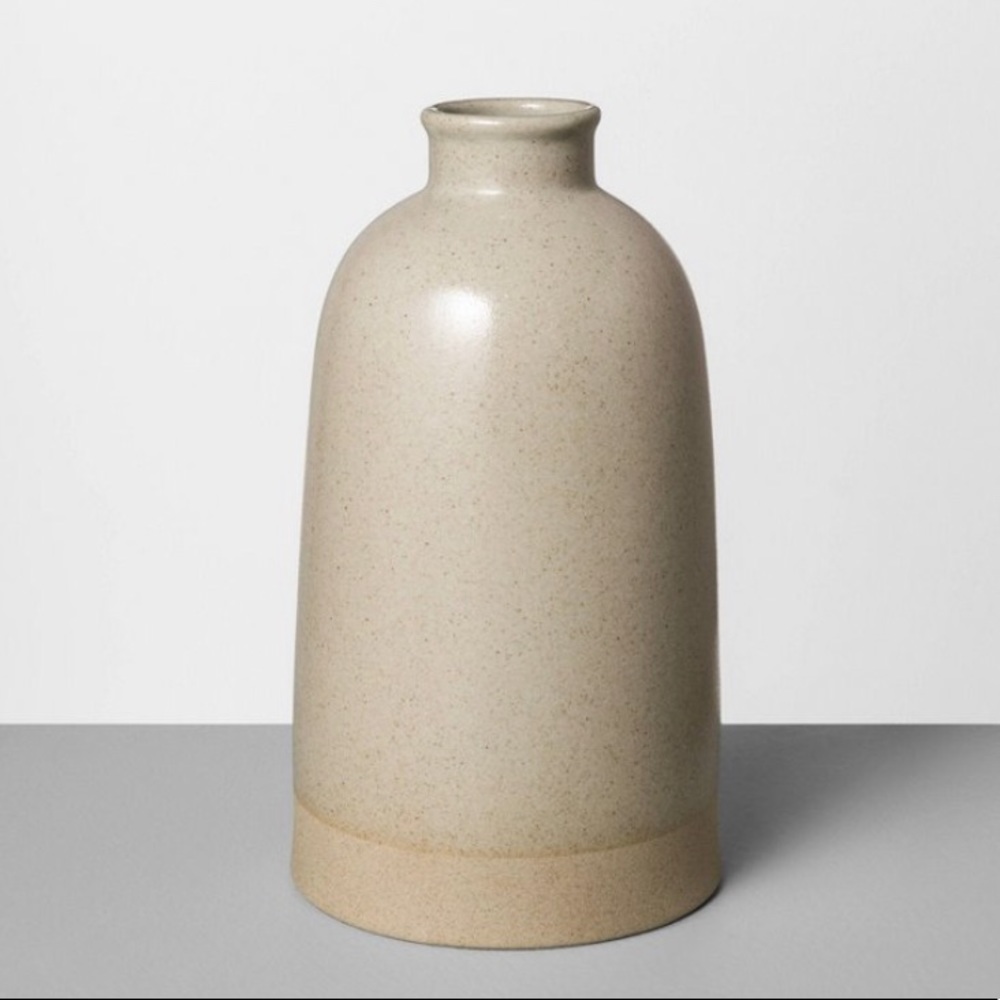 HEARTH AND HAND Large Stoneware Vase Gray